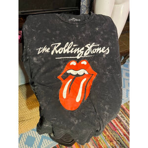 Women's The Rolling Stones Short Sleeve Tee L Black Red
